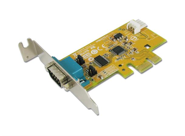 Sunix PCI Express 1xSerieport Lavprofil 1 Stk RS232 9-pin Power 5/12V 